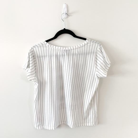 Jacqueline De Young Striped Baseball Tee Size Medium - Picture 6 of 12